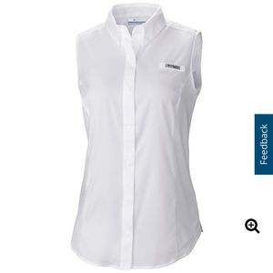 Columbia UPF Tamiami Sleeveless Button Down Shirt